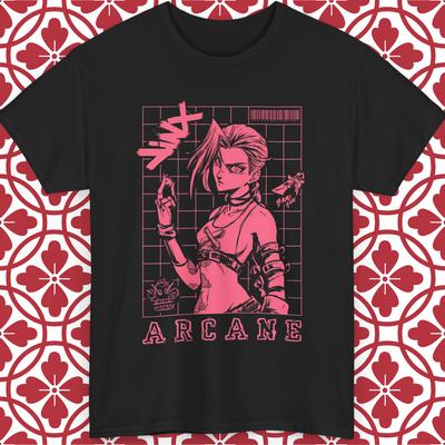 Jinx League of Legends Marškinėliai Arcane Unisex Visų Dydžių Dovana Grafinis Marškinėlis S-5XL