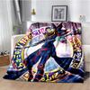 Dark Magician Cartoon Anime Throws Blanket Kids Super Soft Cute Blankt for Travel Couch Picnic Bed Flannel Blanket Birthday Gift