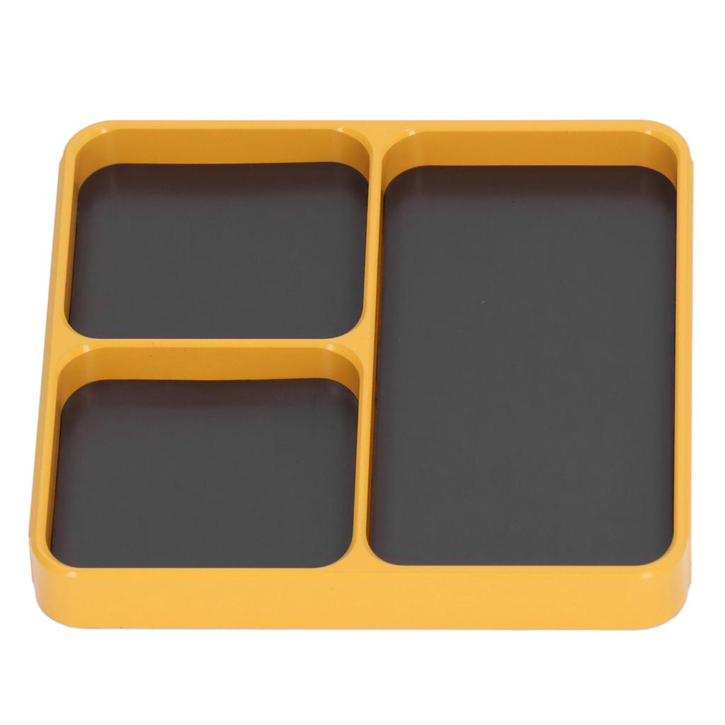 Magnetic Tray Heat Resistant 13.8x11x2cm Aluminum Alloy Easy Cleaning Screws Holder Tool for DIY