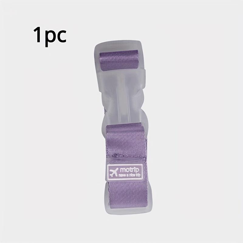 

1 шт./3 шт./5 шт. Разноцветный багажный ремень Дорожные портативные гаджеты, Регулируемый багажный ремень безопасности с пряжкой-защелкой, Дорожные аксессуары для багажа 1pc фиолетовый