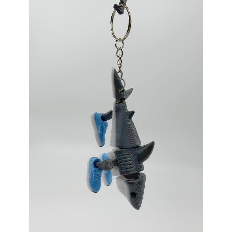 Tung Tung Sahur 3D Printed Figure Toy Shark Tralalero Tralala Doll Decoration Gift for Kids and Collectors