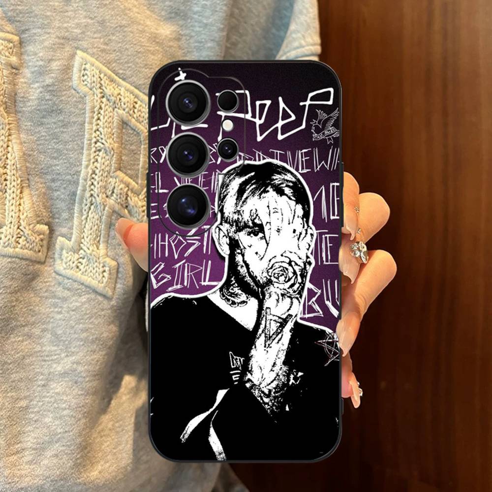 Emo Rapper Lil Peep Phone Case For Samsung S 24 Fe 25 Ultra Plus 20 Lite 21 30 22 23 24 22 Ultra 5G Fundas