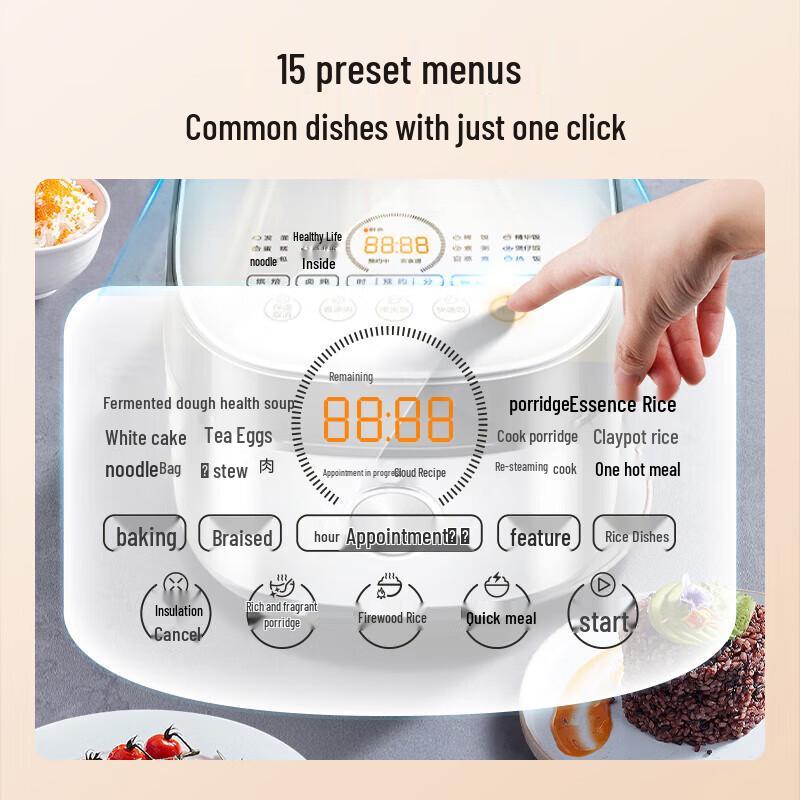 Midea 5L Multi-function Smart Micro-pressure Electric Rice Cooker CN Plug (adapter Included)