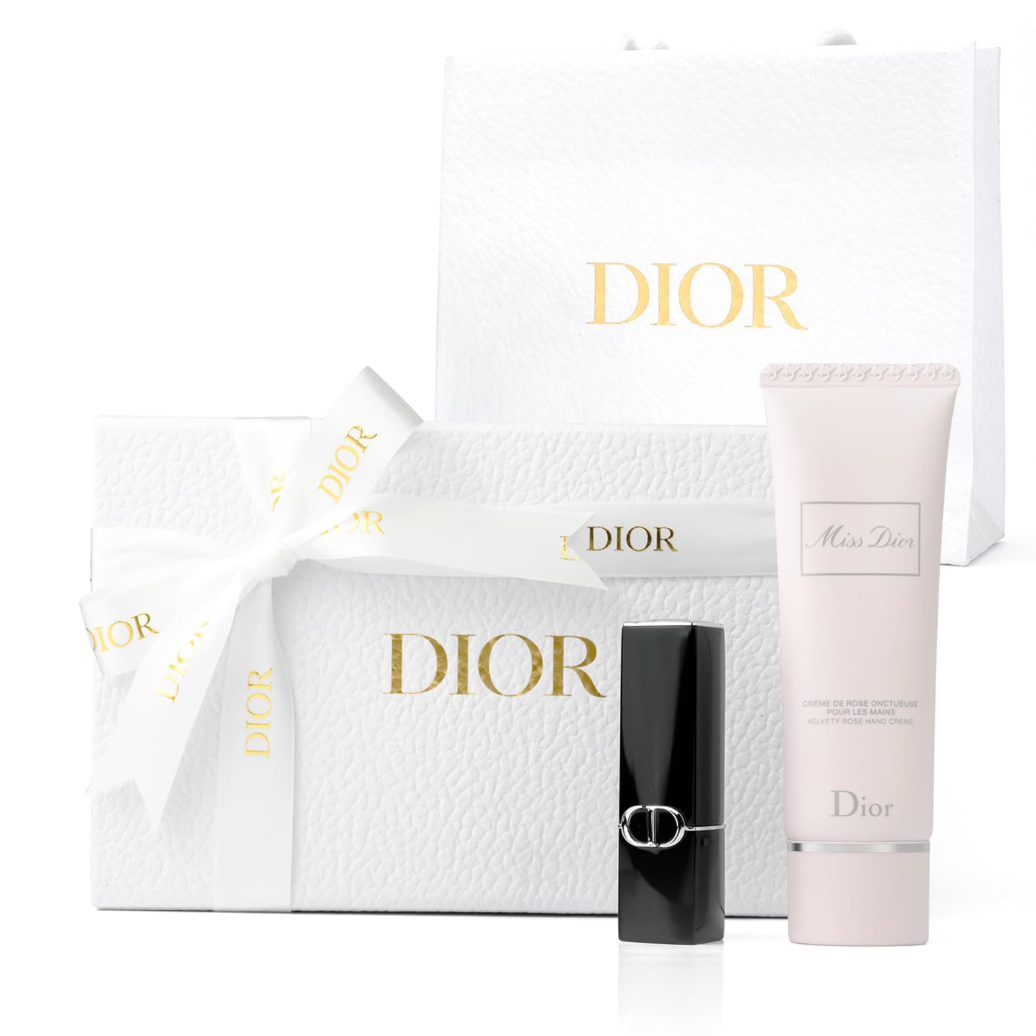 Крем для рук Бальзам для губ Подарок Крем для рук Miss Dior Rouge Dior Идеально для Белого и других особых Включает оригинальную сумку Подарочная упаковкаDIOR & Набор &