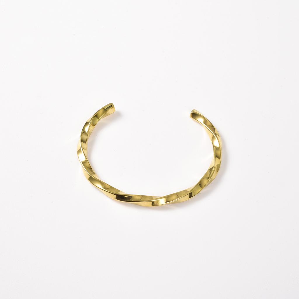 2026 Open Bracelet Women, New Classic Light Luxury Niche Plain Ring Exquisite Twist Bracelet Versatile