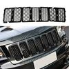 Car Black Front Grille erts Trim Mesh Kit For Jeep Grand Cherokee 2014-2016