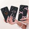 Fashion Letter Phone Case For Motorola Signature XT2603-2 Back Cover For Motorola Signature 5G Soft Black Silicone Cases