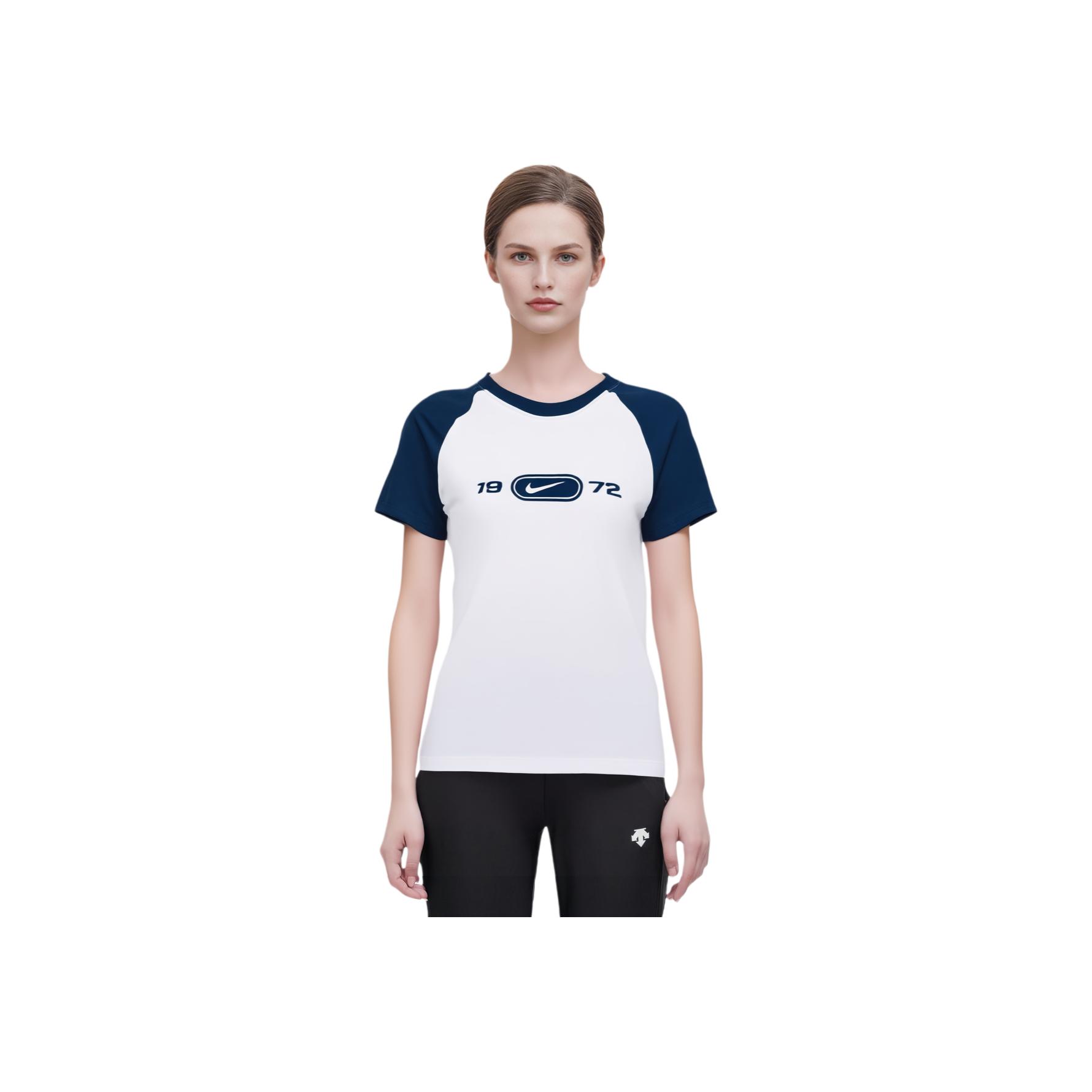 Nike 1972 As W Nsw Nk Chll Knt Rgln Футболка с круглым вырезом, удобная повседневная, с коротким рукавом реглан, женская футболка HV4993100 L