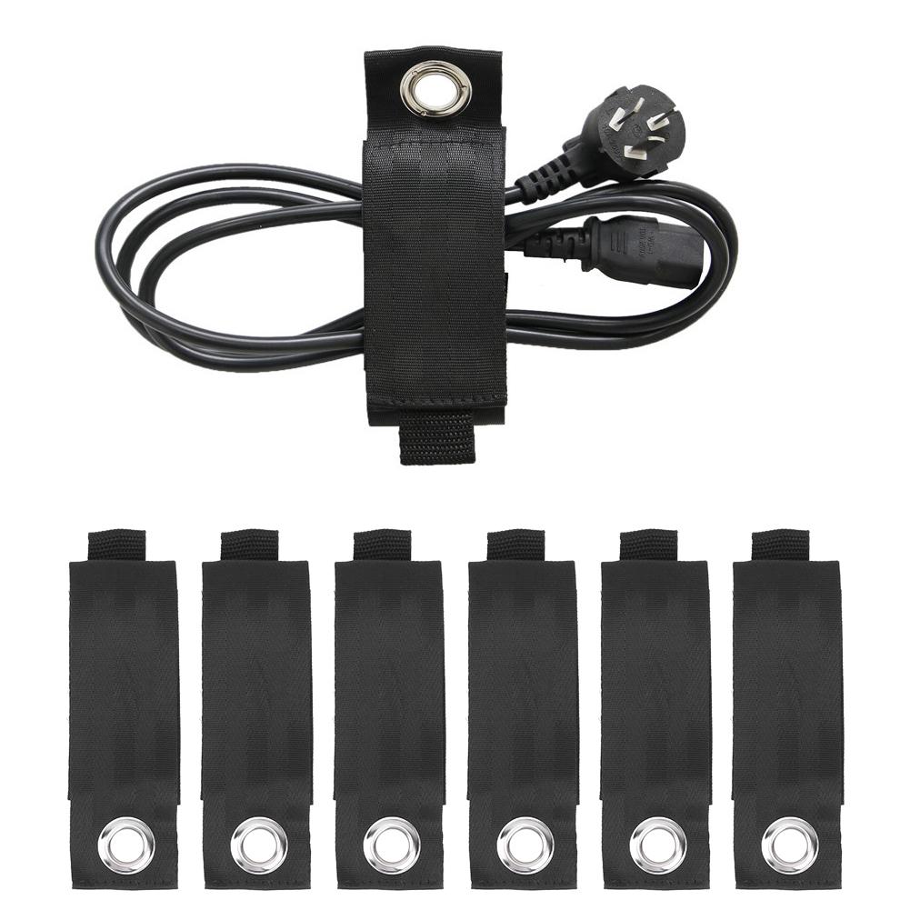 6Pcs Hook and Loop Storage Belt Straps Extension Cord Organizer Hanger Cable Straps