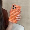 Simple Double Color Wave Stripes Camera Protection Case for IPhone 13 14 15 16 17 Pro Max Hit Color Collision Shockproof  Cover