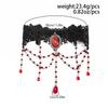 SHIXIN 2026 Nouveau Bracelet de Bras Exquis avec Pendentif Gland en Cristal et Dentelle Noire Bijoux de Mode pour Fête Accessoire Gothique Halloween