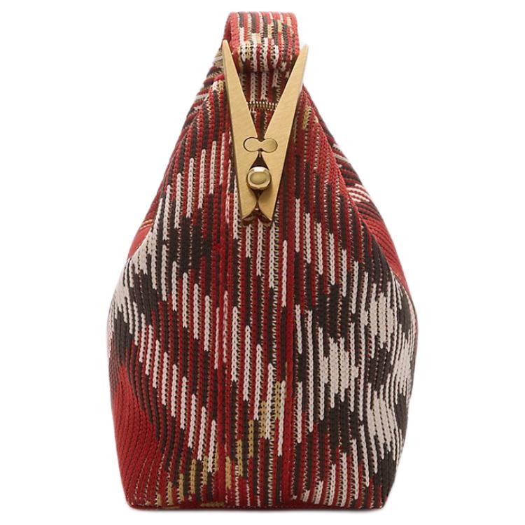 Burberry Peg SS25 New Year Snake Year Collection Brushed Metal Accessories Nylon Mini Handbag Women handbag Rust 81027151