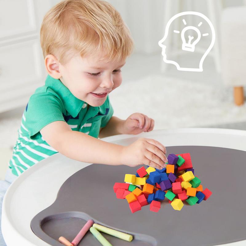Sticky Cubes Soft Foam Blocks Stacking Foam Bricks Construction Preschool Cubes Toys For Home School Daycare Center Kindergarte