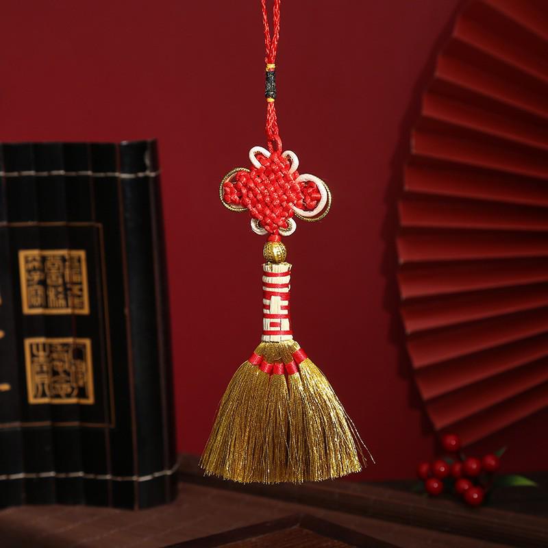 2026 Dragon Boat Festival Mugwort Fan Pendant & Indoor Sachet Bells for Door Handle and Decoration