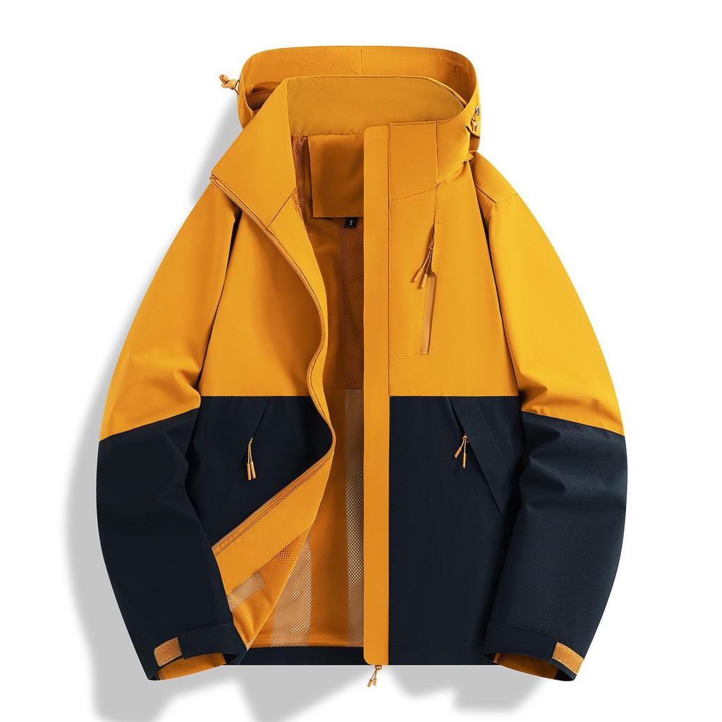 Unisex Single-Layer Windproof & Water-Repellent Jacket: Thin Mountaineering & Workwear, Spring/Fall, Customizable Logo Available