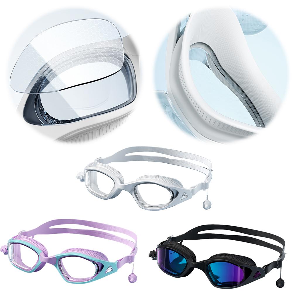Adults Swim Goggles Anti Fog Swimming Goggles UV Protection Swimming Goggles Swim Sports Eyewear for Diving Snorkeling