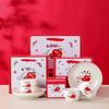 Tuoqiao Ceramic 4-Bowl 2-Plate Dinnerware Gift Set