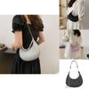 Stylish Crescent Shoulder Bag For Women 2024 Trendy Fashionable Pu Handbag With Zipper
