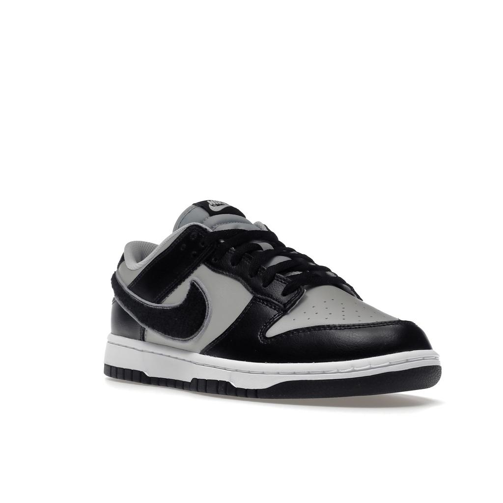 Nike Dunk Low Chenille Swoosh - Black Grey Fog Men Sneakers Wolf-Grey Iron-Grey DQ7683-001