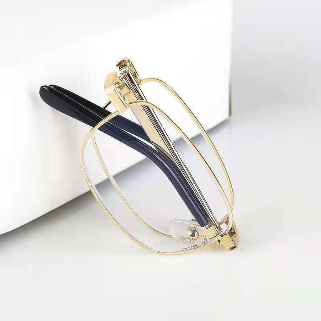 Fashion Automatic Smart Zoom Eyeglasses Foldable Reading Glasses Anti-blue Presbyopic Glasses Set Free Eye Case