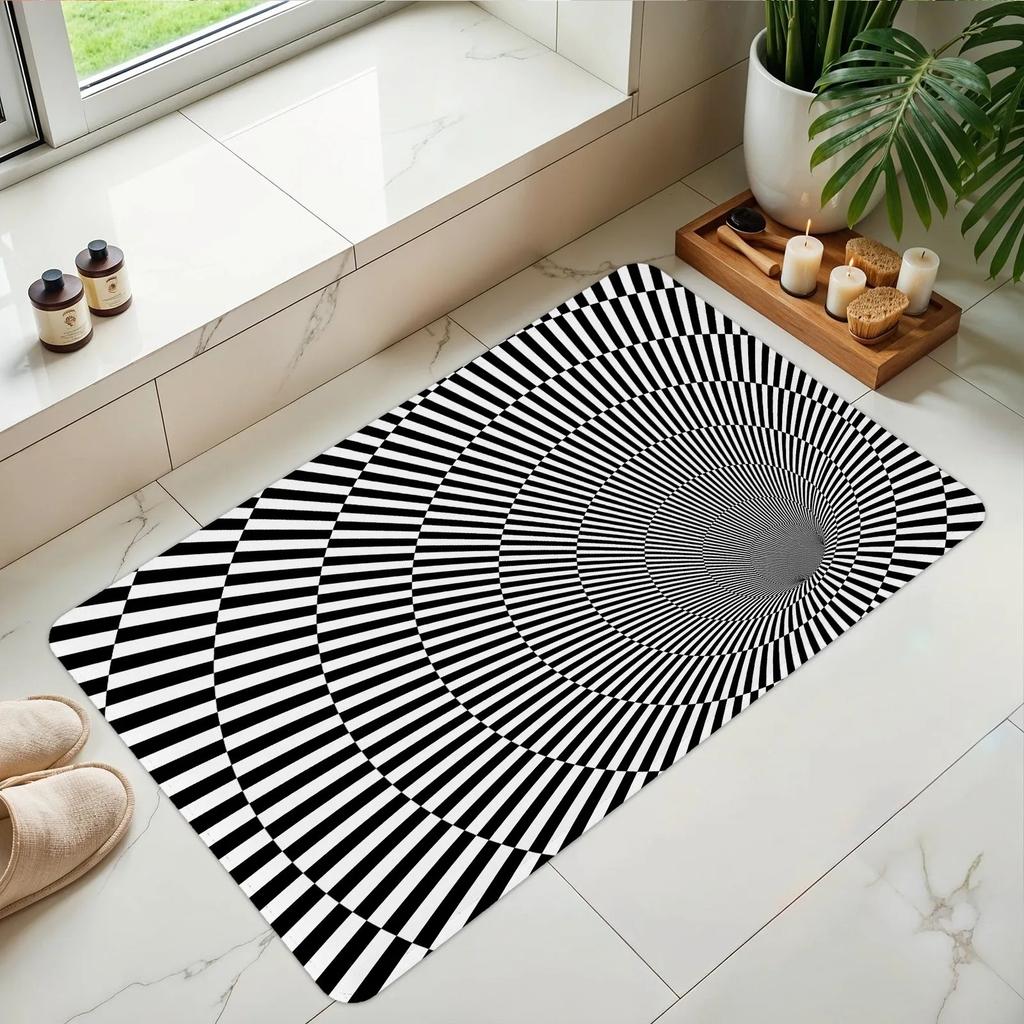 1PC Paw Print Pattern Kitchen Rug Non-Slip Door Mats Pop Design Bathroom Rug Bath Mat Carpet for Home Sink Laundry Decor