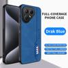 For Tecno Pova 7 4G Luxury Nappa Leather Phone Shockproof Case For TECNO Camon 40 Pro Soft Silicone Bumper Protection Back Cover