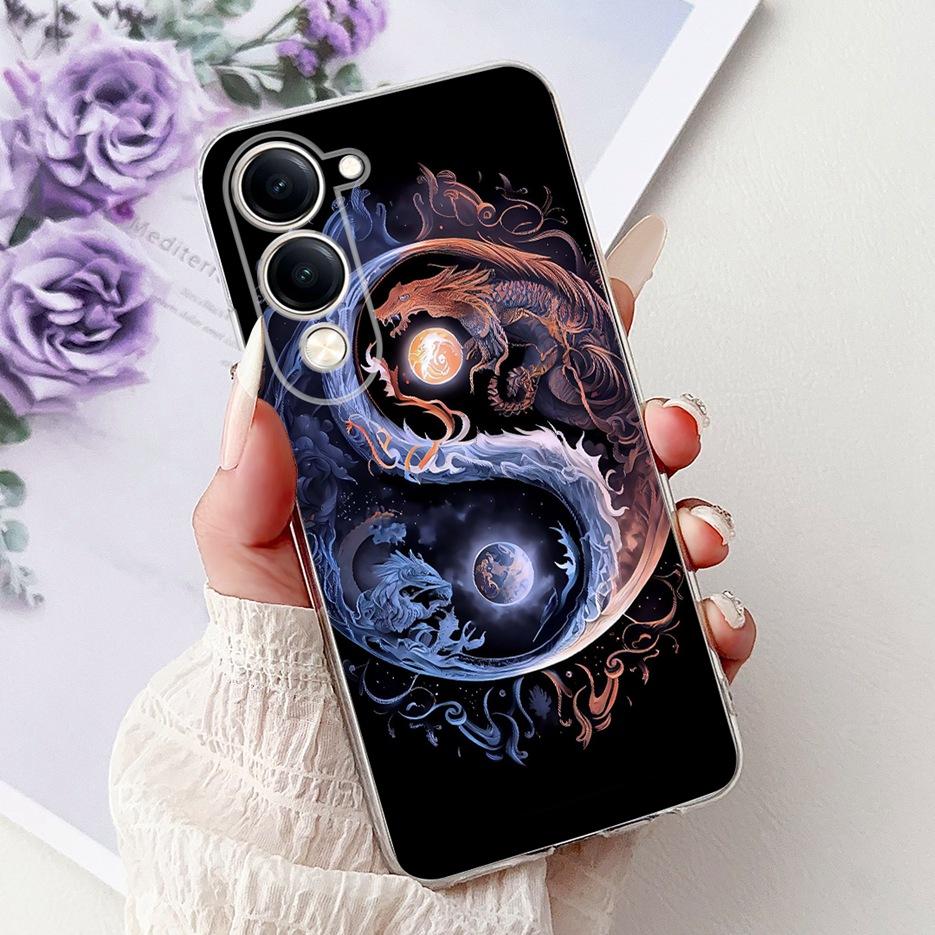 For Vivo Y04 4G Case V2430 Cute Cat White Lion King Painted Cover Soft Slim Phone Case For Vivo Y29s Y 29 s VivoY04 Fundas Coque