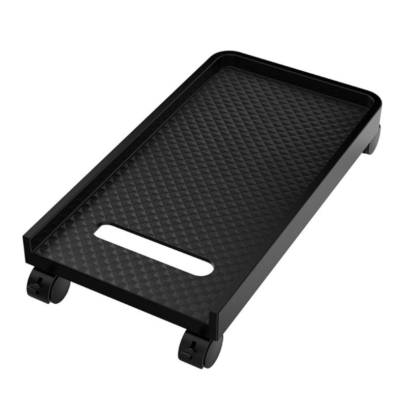 Carbon Fiber PC Case Holder Cart Mobile Adjustable Computer CPU Holder 20kg Weight Capacity