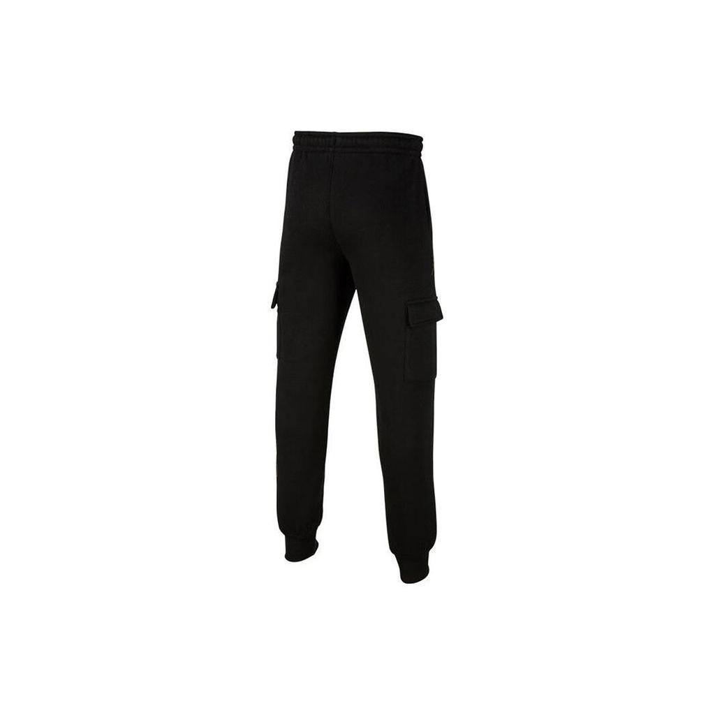 Jordan Letter Print Cuffed Knit Sports Pants Kids bottoms Black FD0719-010