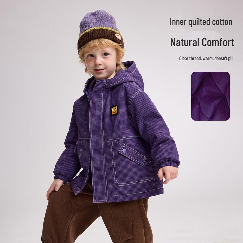 ASK JUNIOR Boys  Strong Waterproof Hooded Winter Padded Jacket 90