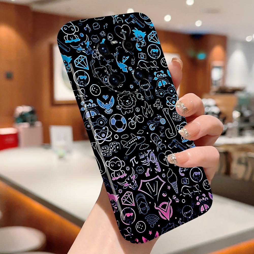 All-inclusive Film Phone Case Cartoon Fashion Design Hard Shell Full Cover Camera Protection Case for iPhone Huawei Honor Vivo Google