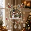 Elk Snowman Christmas Wind Chime Acrylic Christmas Hanging Ornaments  Home Decoration