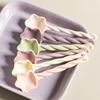 Ceramic Star Scoop Household High Aesthetic Solid New Long Handle Soup Scoop Fashion Cute Underglaze Colour Cream Wind Tableware