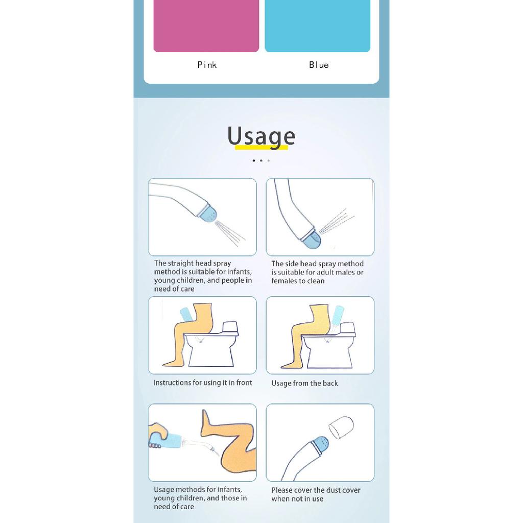 500ml Portable Bidet Spray Handheld Travel Bidet for Pregnant Women Baby Cleansing Water Washer Bottle Baby Showers Mom Bottle