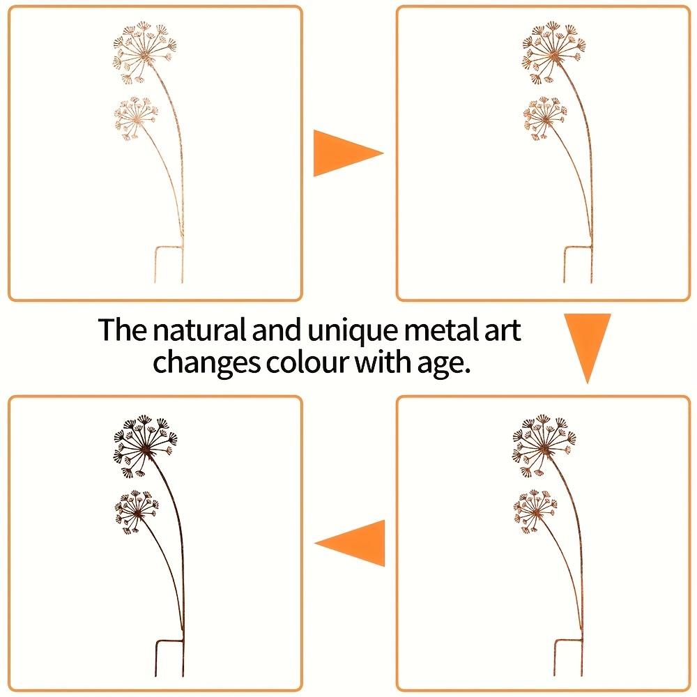 1pc Metal Decorative Garden Stakes Flower Patio Balcony Planter Garden Decor Home Yard Outdoor Decoration Garden Accessories