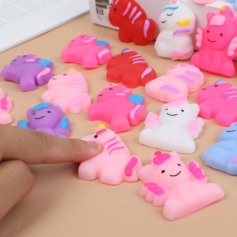 24Pcs Unicorn Mochi Squishy Toys For Kids Unicorn Birthday Party Favors Pinata Filler Mini Animals Stress Relief Fidget Toy Gift