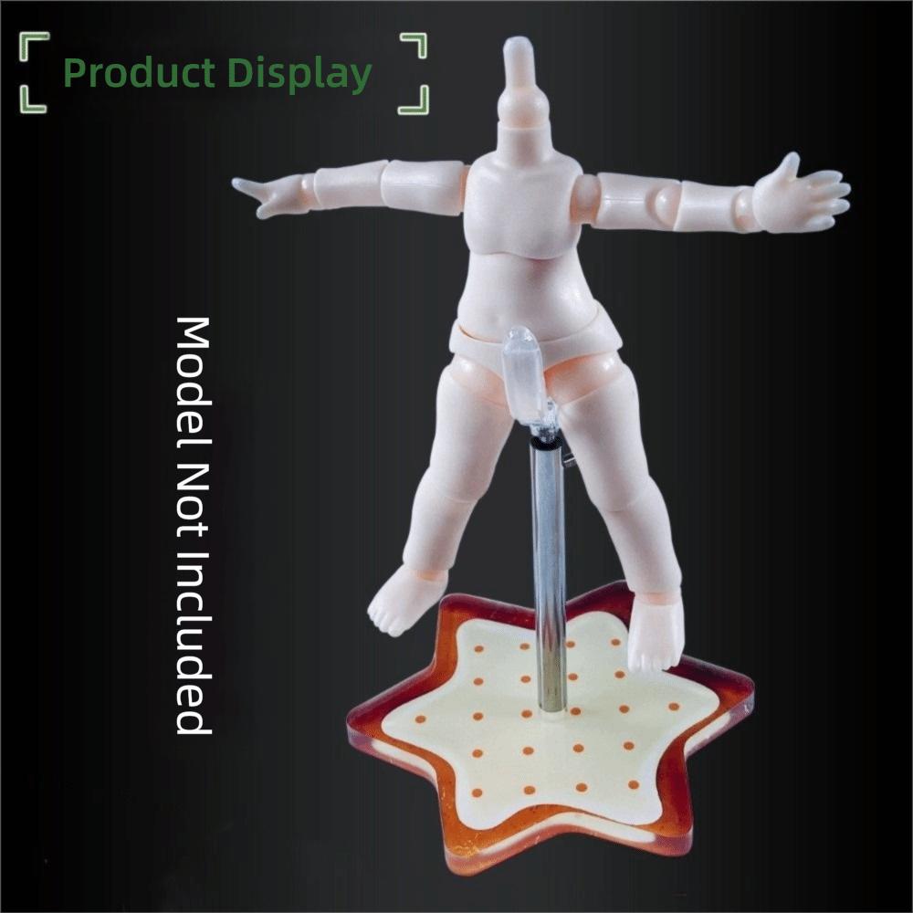 Shaped Base Doll Standing Bracket Retractable Model Holder Doll Display Rack  Doll Accessories