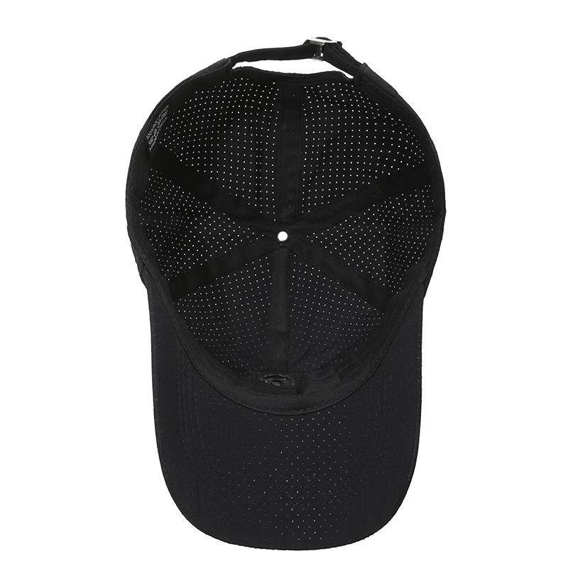 Summer Thin Embroidered Letter Hat Women's Quick-Drying Outdoor Sunscreen Hat Men's Breathable Sunshade Lightweight Cap