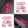 Carbon Fiber Window Lift Trim Switch Panel Cover Trim Automobile Replacement