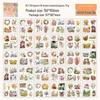 Yuezhen Mist Lock Mountain Love Die-Cut Waterproof PET Journal Stickers Set