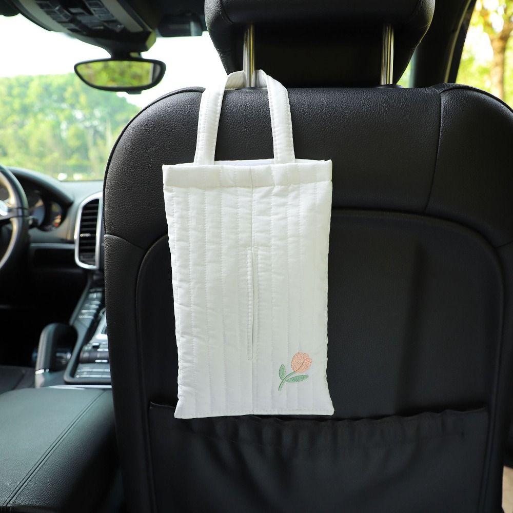 Kawaii Paper Storage Case Universal Hanging Napkin Holder Hanging Car Tissue Box  Home Decoration