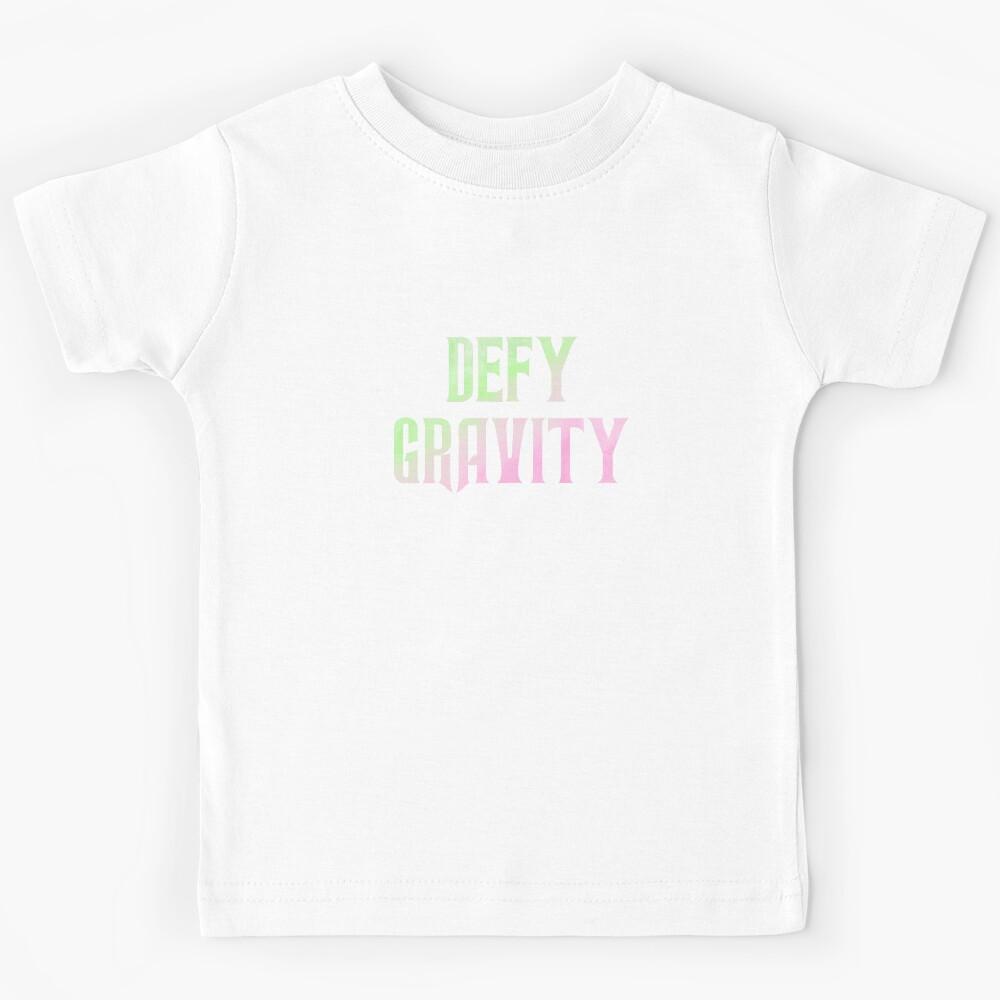 wicked defying gravity vintage aesthetic lyrics / pink and green Kids T-Shirt 130