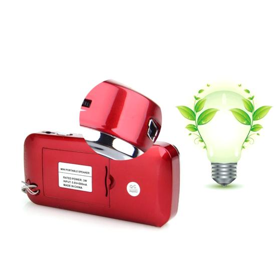 Y-501 FM Radio Digital Support TF Card USB AUX Portable LED Flashlight Audio Music Player Speaker for Mobile Phone