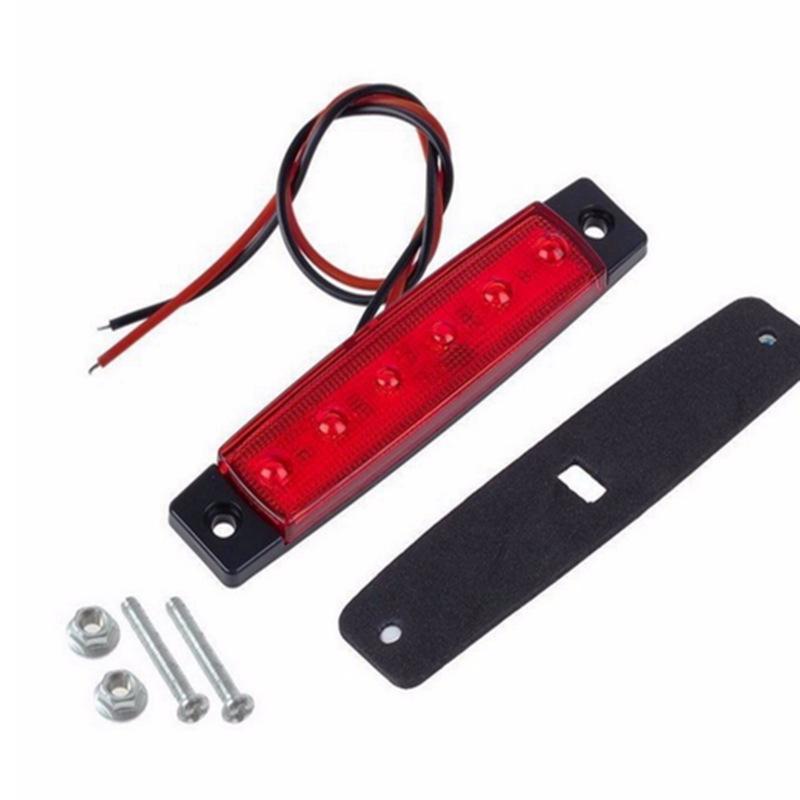 6 LED Truck Side Light Emergency Lorry Trailer Marker Lights 24V Indicator Warning Lamp Signal Led Lights Car Waterproof Lamps