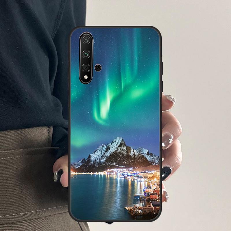 Northern Lights For Huawei Nova Y70 Y90 Y60 Y61 Y91 Y72 9 10 SE 12i 12s 11i 5T P60 Pro P20 P30 P40 Lite Case