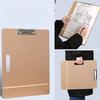 1 Pc Wooden Artist Sketch Board with Sturdy Clips and Rubber Bands Portable Handheld Drawing Clipboard for Classroom Artwork.