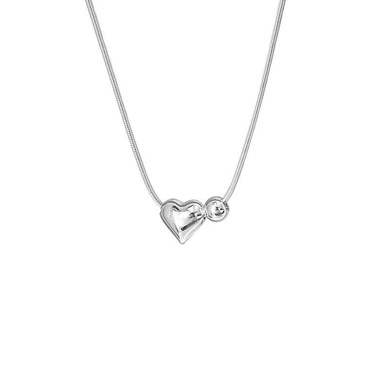 Love Necklace Women's Simple ins Temperament Clavicle Chain Adjustable Pull-up Necklace