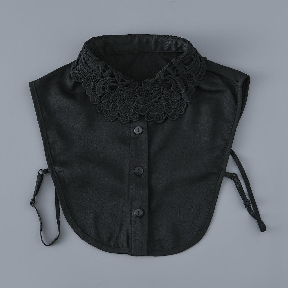 Detachable False Collar White Black Lapel Half Shirt Clothes Accessory Shawl Wrap  Women Girls