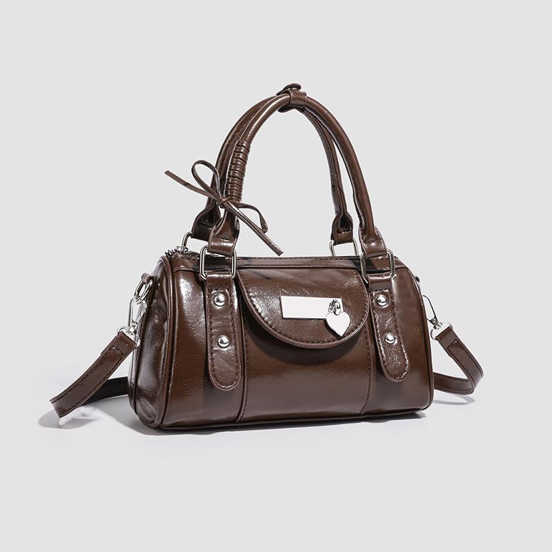 Bag 2026 new ballet bowling bag sweet cool style bow handbag high sense shoulder messenger bag tide