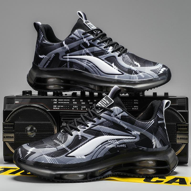 Men's shoes spring and autumn new men's casual running air cushion shock absorption large size sports dad shoes